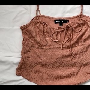 Pink Silk Cheetah Tank